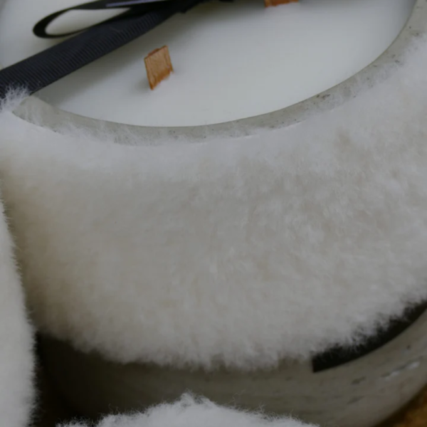 Candle Light Grey Sheep White