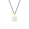 Aréthuse pendant Clear crystal, Vermeil - Image 2