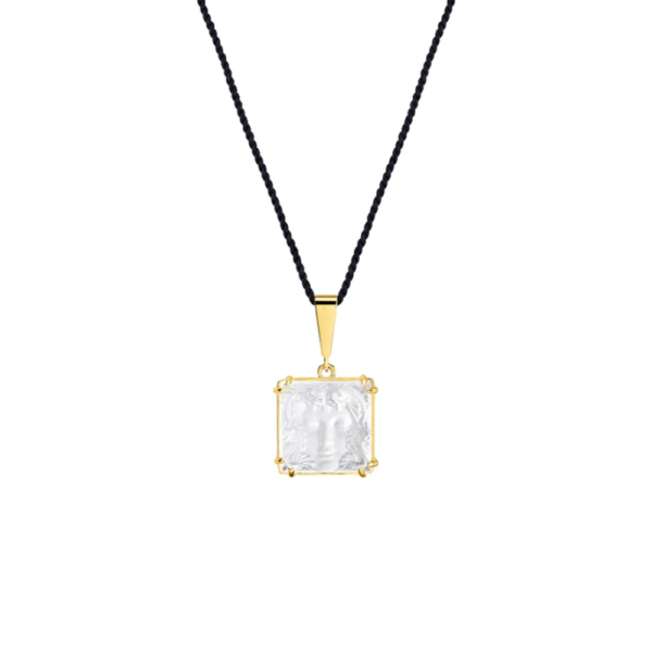 Aréthuse pendant Clear crystal, Vermeil