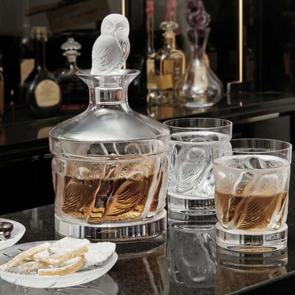 Owl Whisky tumbler Owl collection, clear crystal
