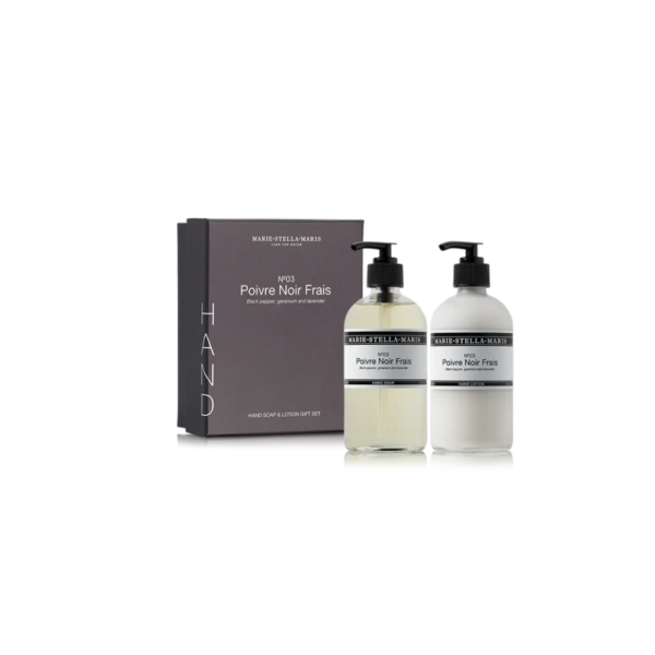 Hand Gift Set Poivre Noir Frais 2 x 250 ml Glas