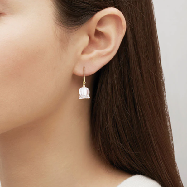Muguet Earrings Clear crystal, vermeil