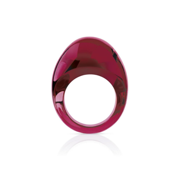 Cabochon Ring Red Crystal