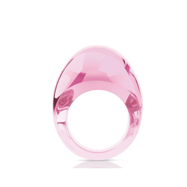 Cabochon Ring Pink crystal