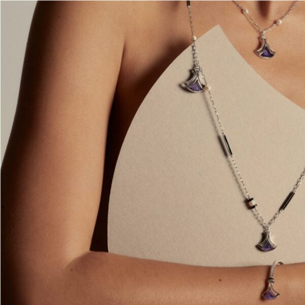 Larcade Bangle Flex Dusk purple crystal, silver