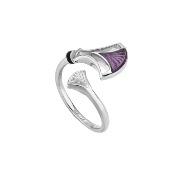 Larcade Ring Dusk purple crystal, silver