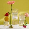 4 Lotus tumblers set 30 cl Clear crystal - Image 2