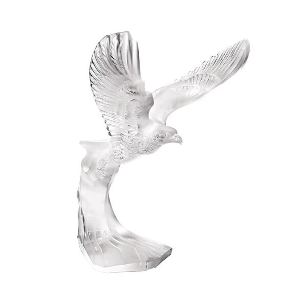 Golden Eagle sculpture Clear crystal