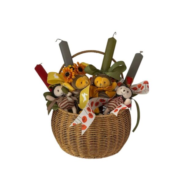 Eastercandle With Bee Or Ladybag
