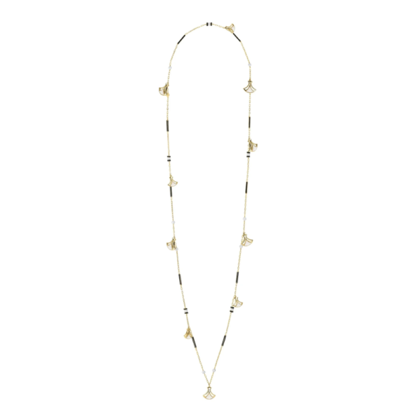 Larcade Necklace Clear crystal, 18k gold plated
