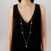 Larcade Necklace Clear crystal, 18k gold plated - Image 2