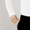 Larcade Cuff Clear crystal, 18k gold plated - Image 2