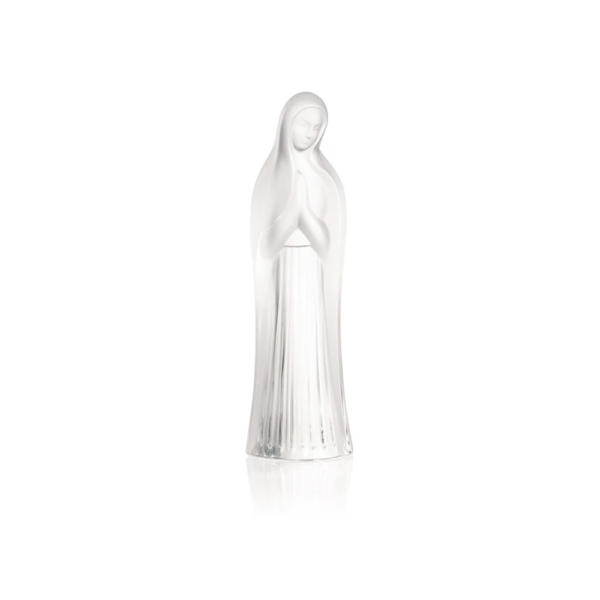 Virgin with hands together Clear crystal