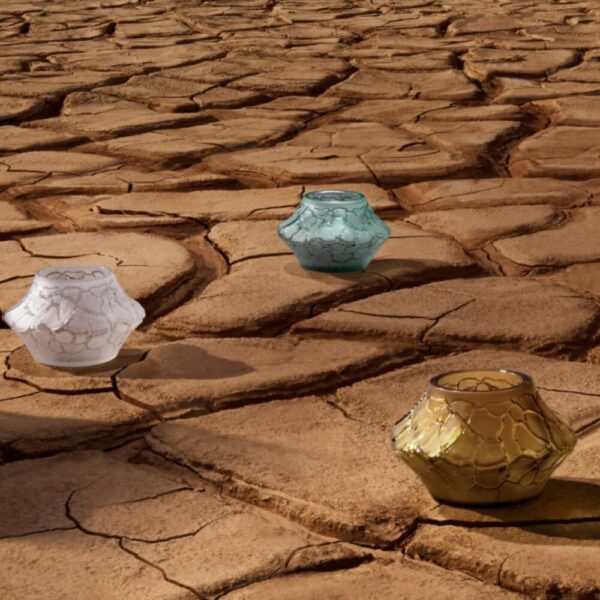 Caldera small vase-votive Canyon crystal