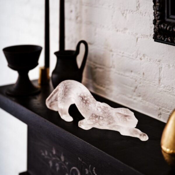 Zeila Panther small sculpture Clear crystal